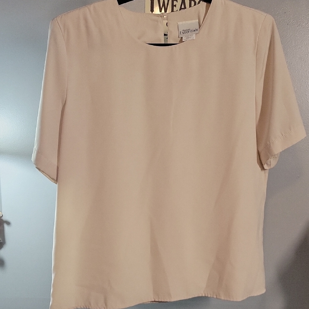 Modern Essentials Women's Beige Blouse